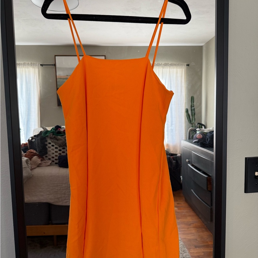 Zara Bright Orange Dress